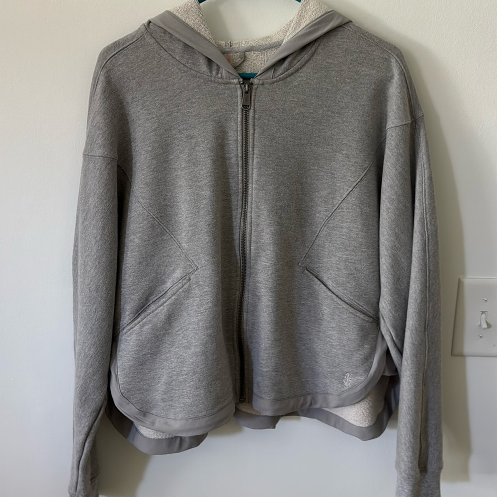 Free People Movement zip front hoodie